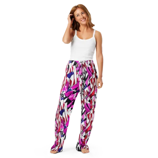 Chromatic Crash on a Women's Pajama Pants