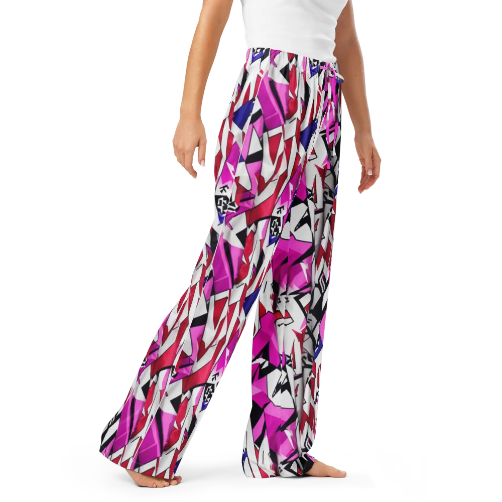 Chromatic Crash on Women's Pajama Pants — Right Front