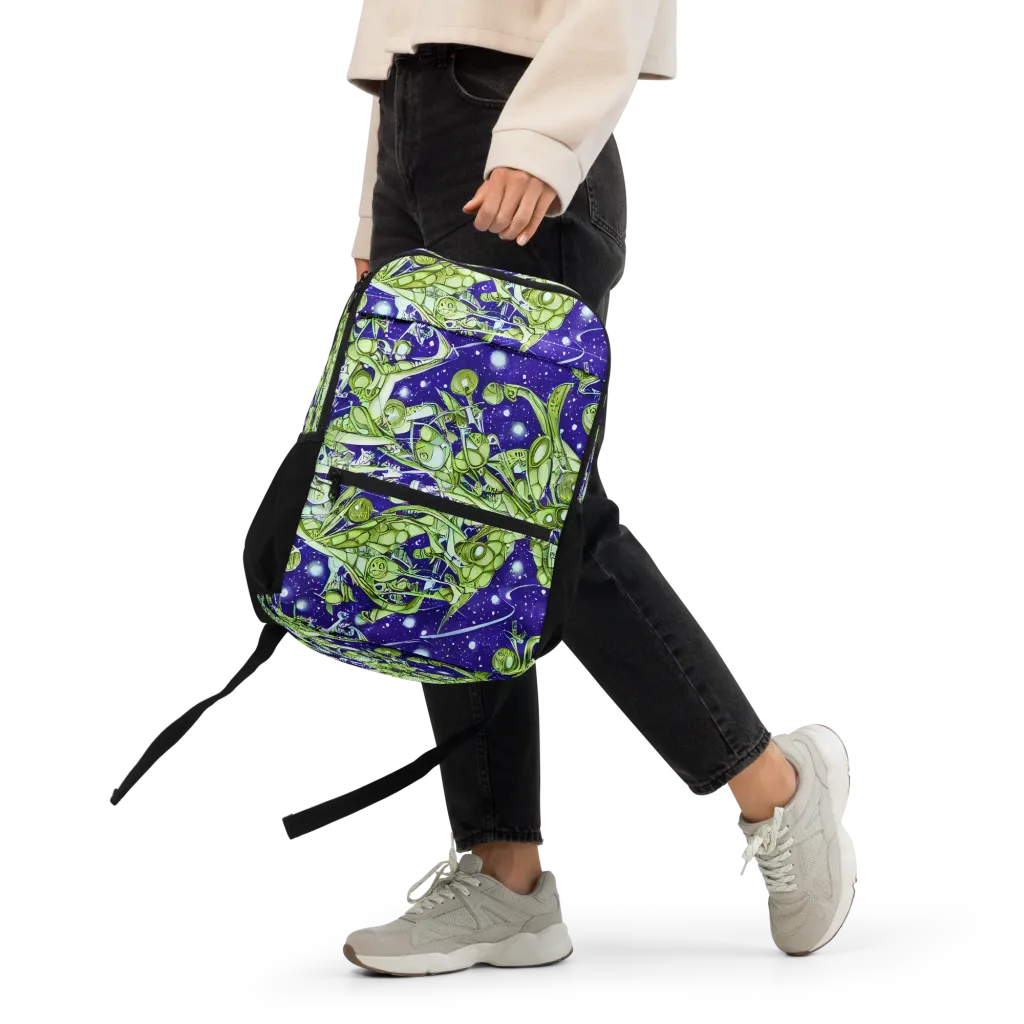 Galactic Greenery on Utility Backpack — Front