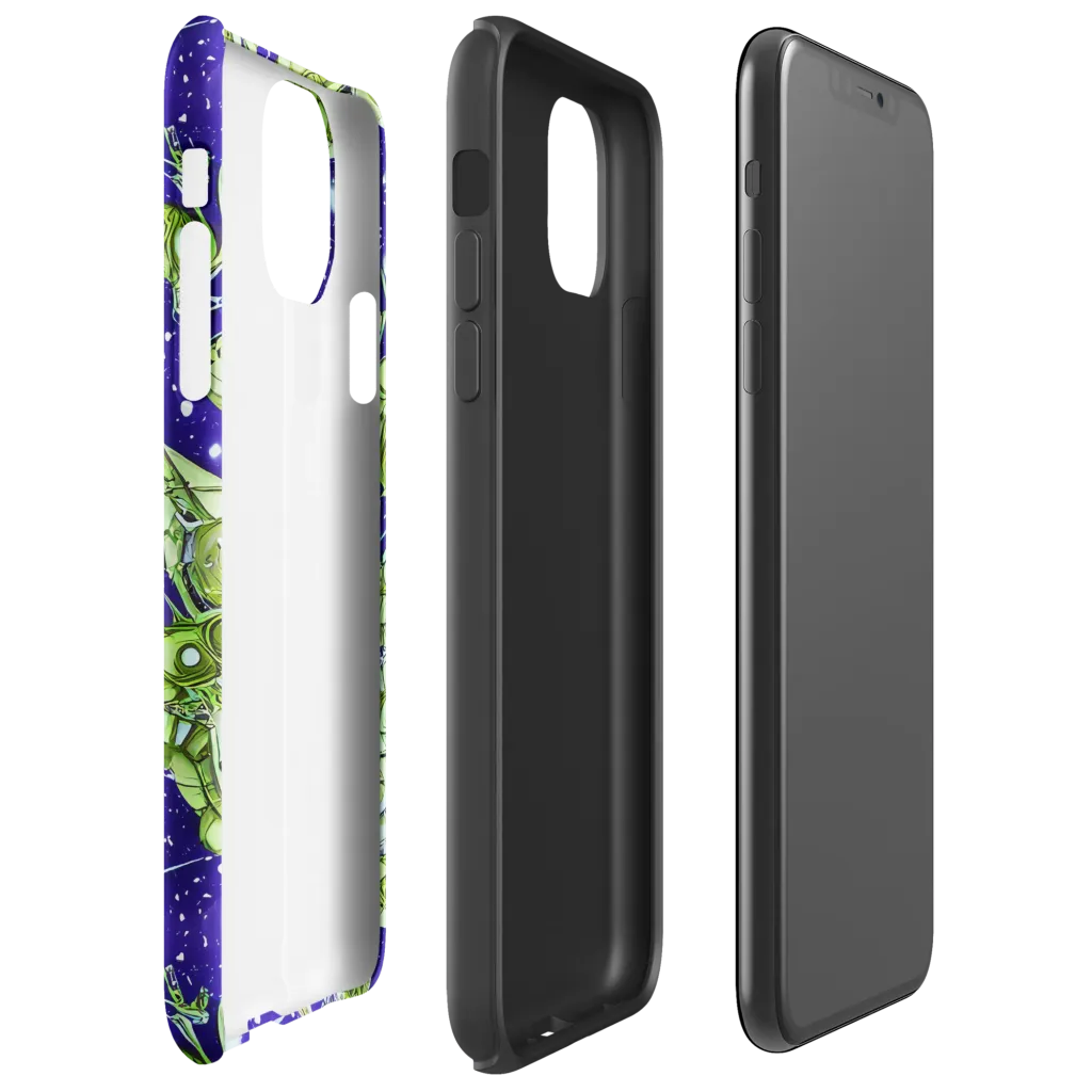 Galactic Greenery on Tough Case for iPhone® — Right