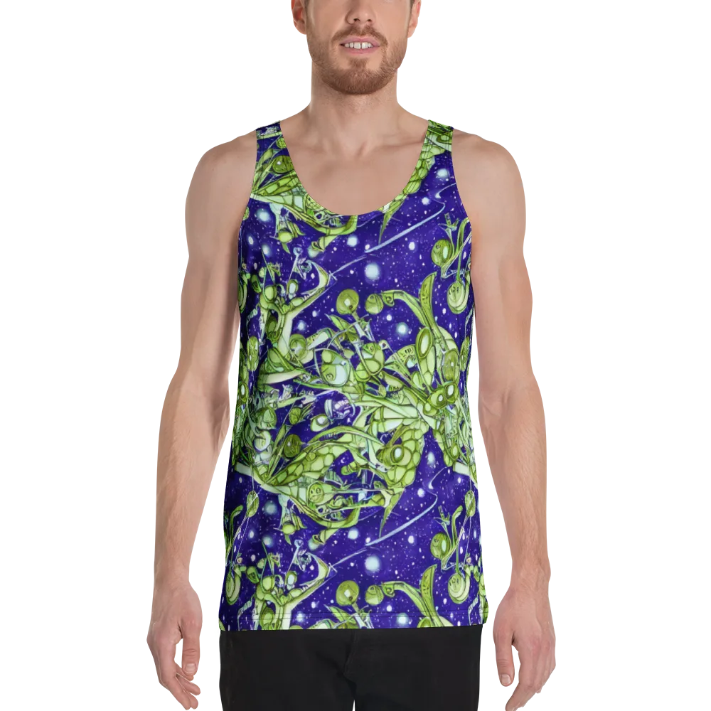 Galactic Greenery on Men's Tank Top — Front