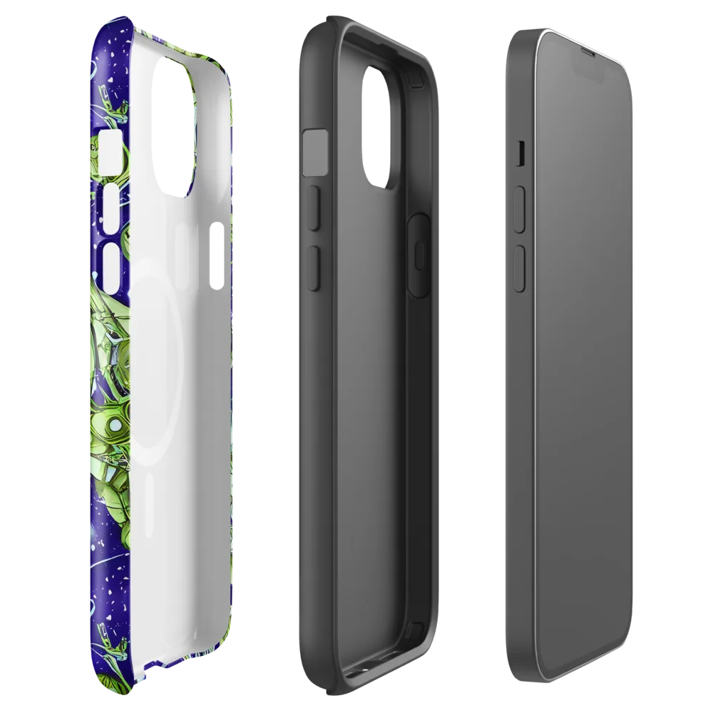 Galactic Greenery on MagSafe Tough Case for iPhone® — Front