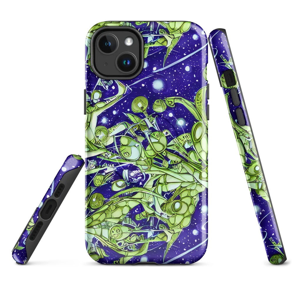 Galactic Greenery on MagSafe Tough Case for iPhone® — Front