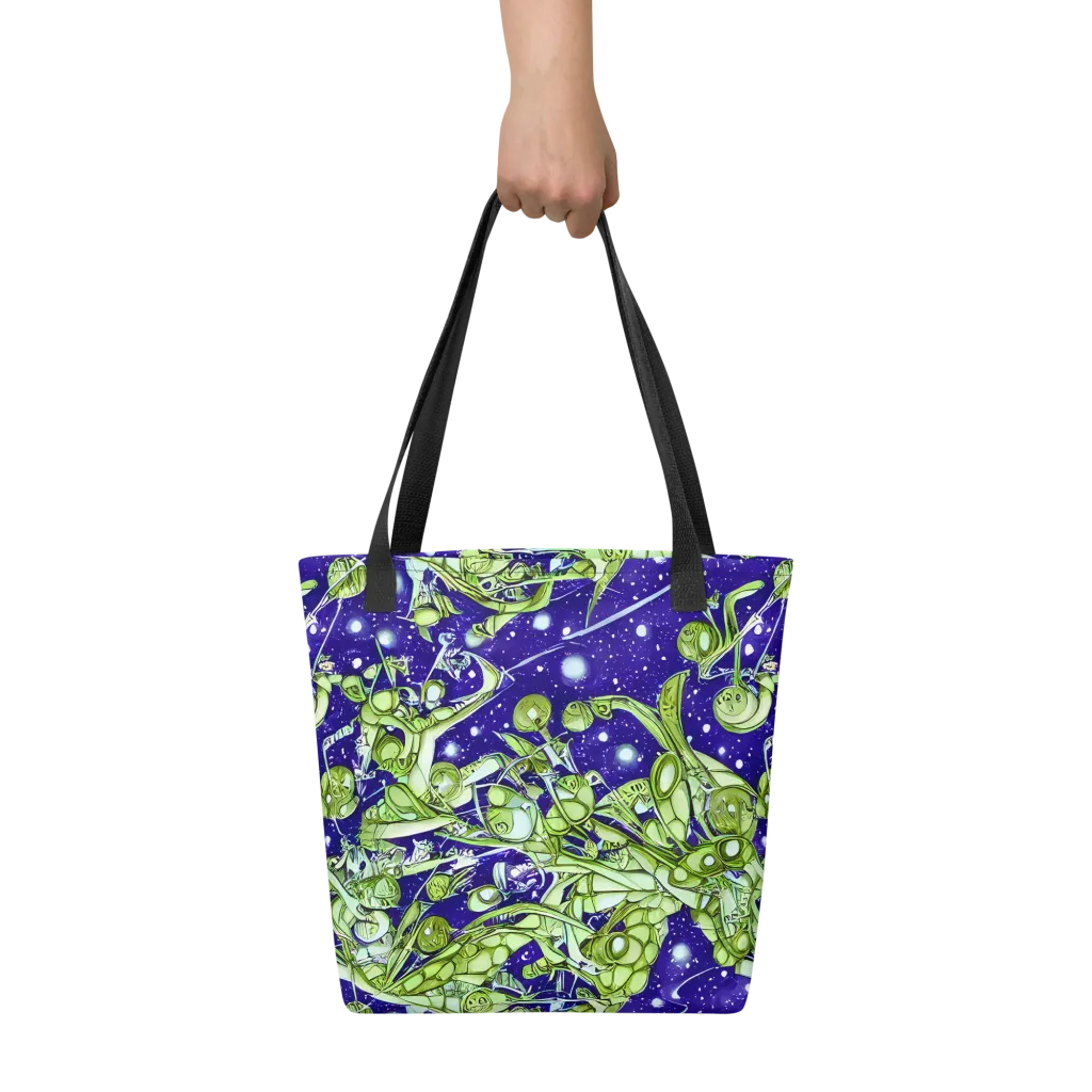 Galactic Greenery on Tote Bag — Front