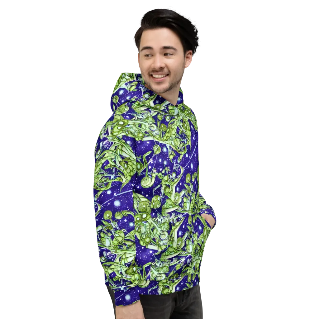 Galactic Greenery on Hoodie — Right