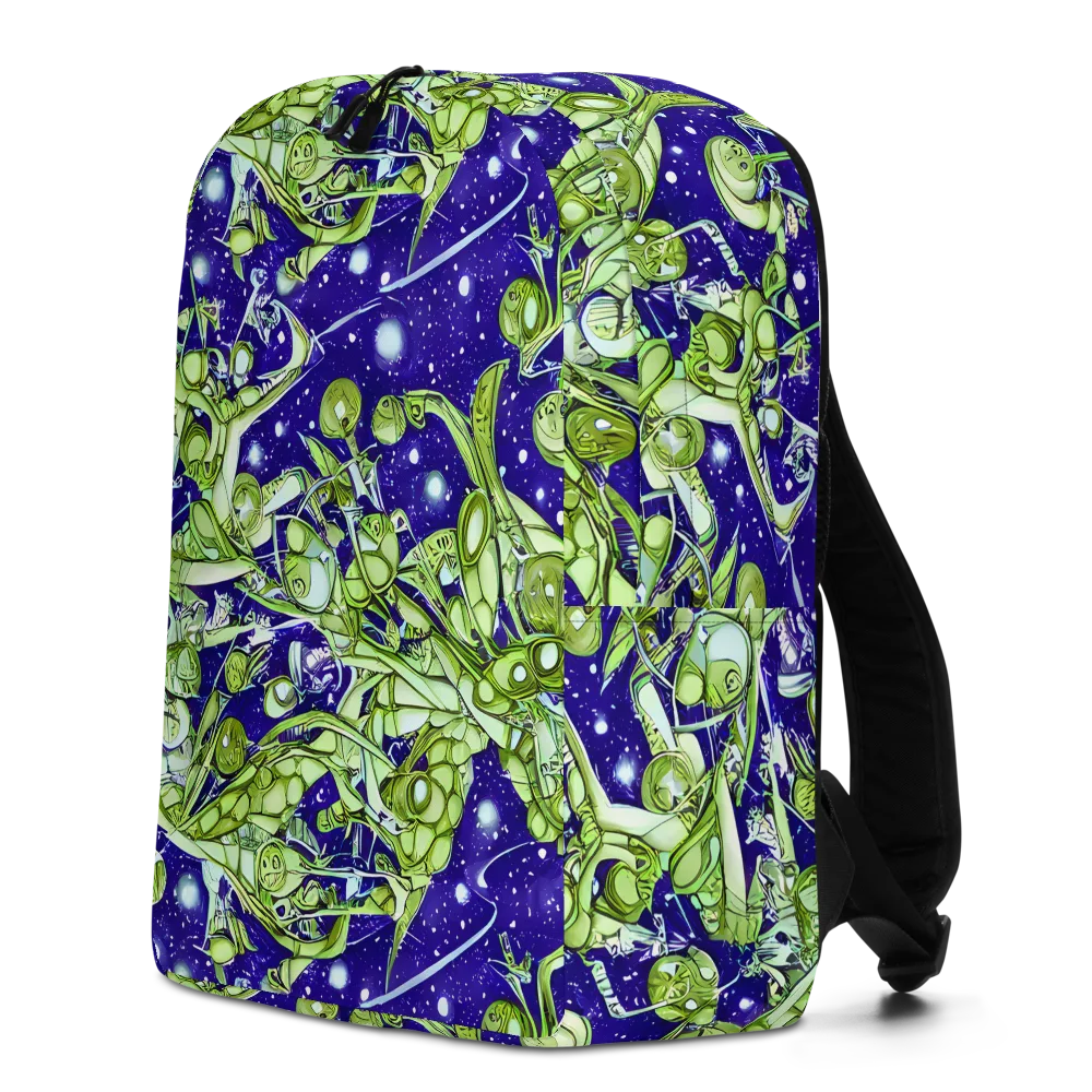 Galactic Greenery on Minimalist Backpack — Left