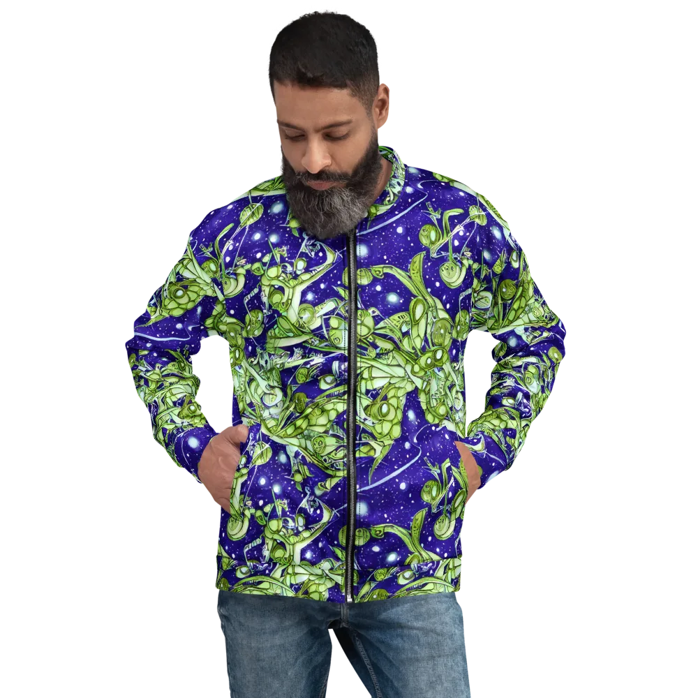 Galactic Greenery on Bomber Jacket — Front