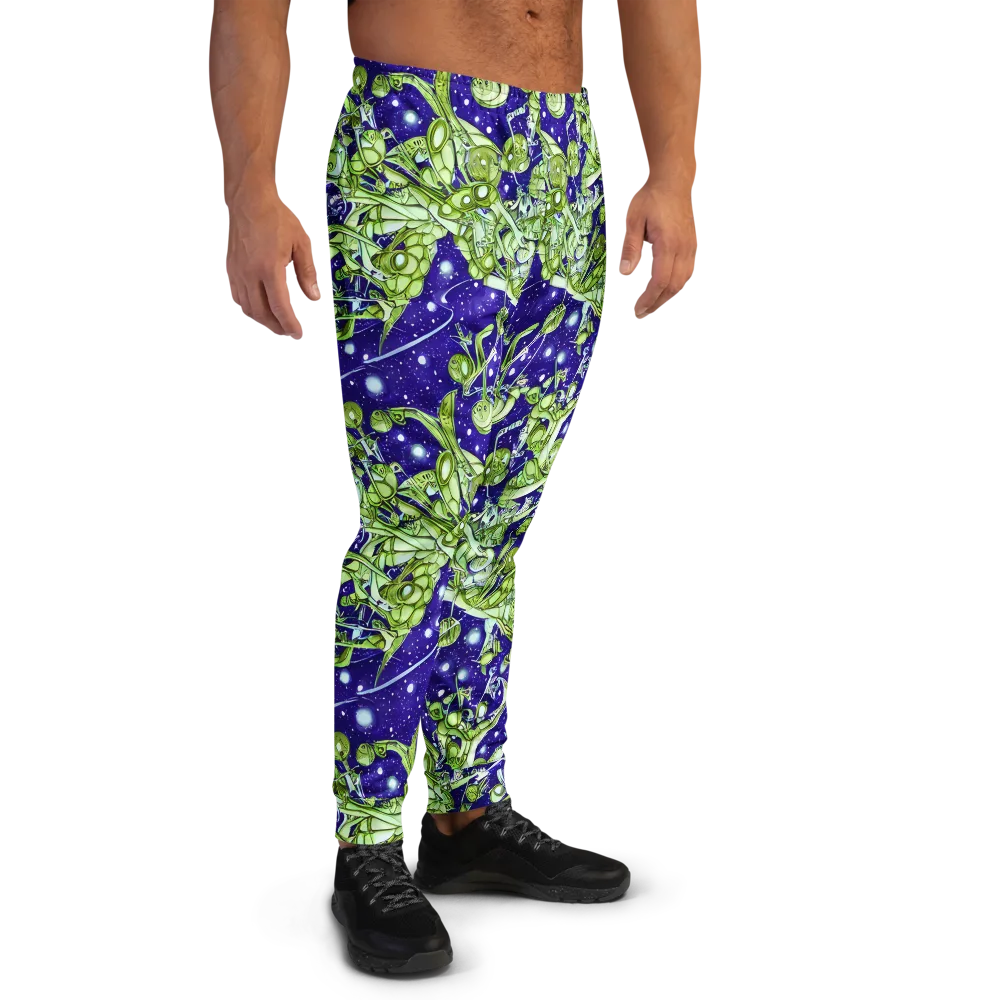 Galactic Greenery on Men's Joggers — Right