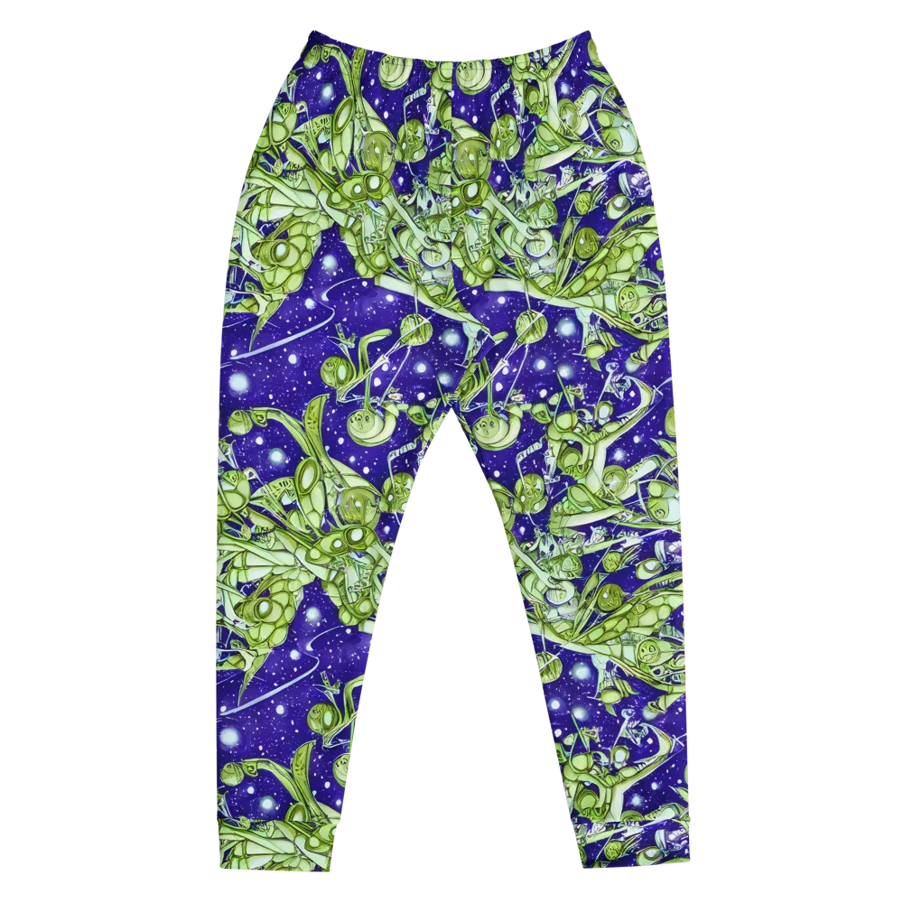 Galactic Greenery on Men's Joggers — Front