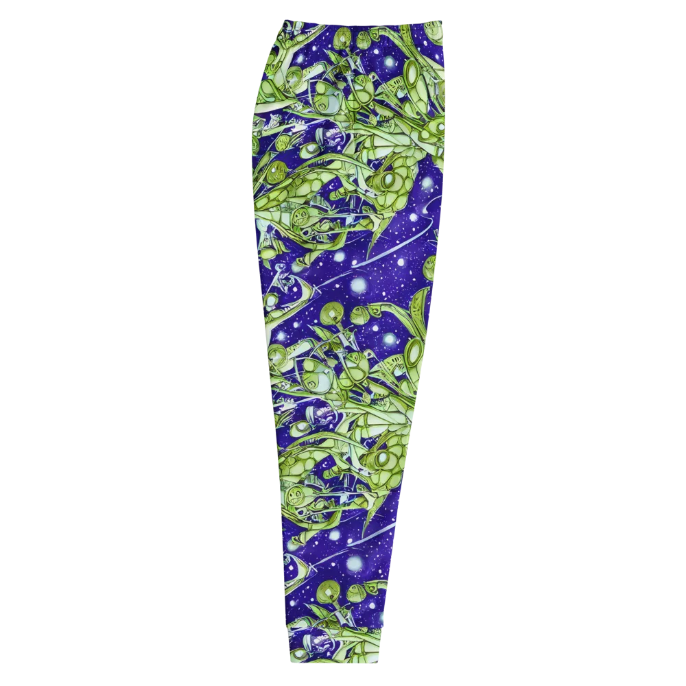 Galactic Greenery on Men's Joggers — Right