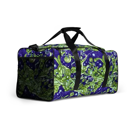 Galactic Greenery on a Duffle Bag
