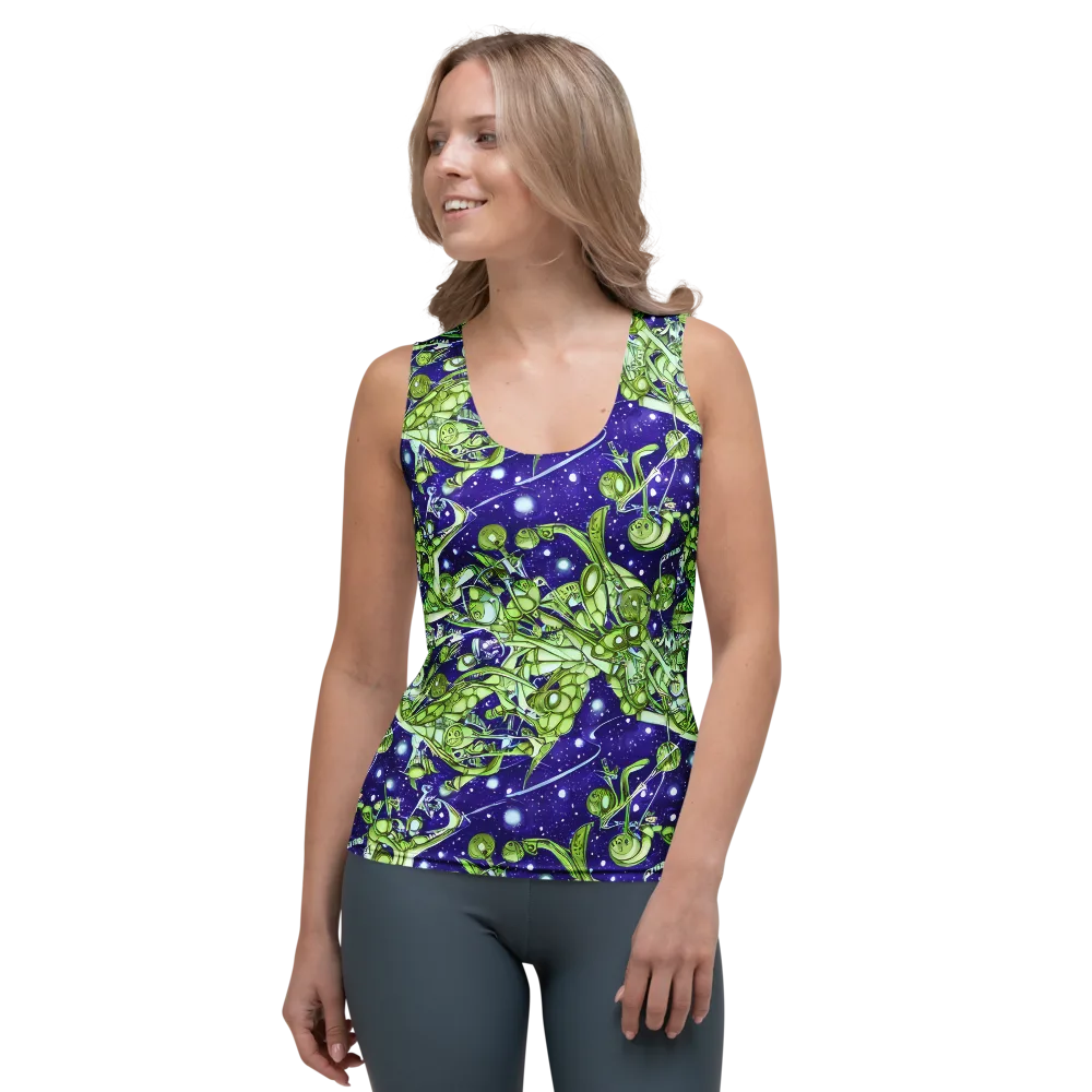 Galactic Greenery on Women's Tank Top — Front
