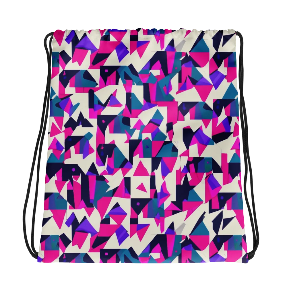 Ultraviolet Confetti on Drawstring Bag — Photo