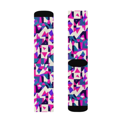 Ultraviolet Confetti on a Socks