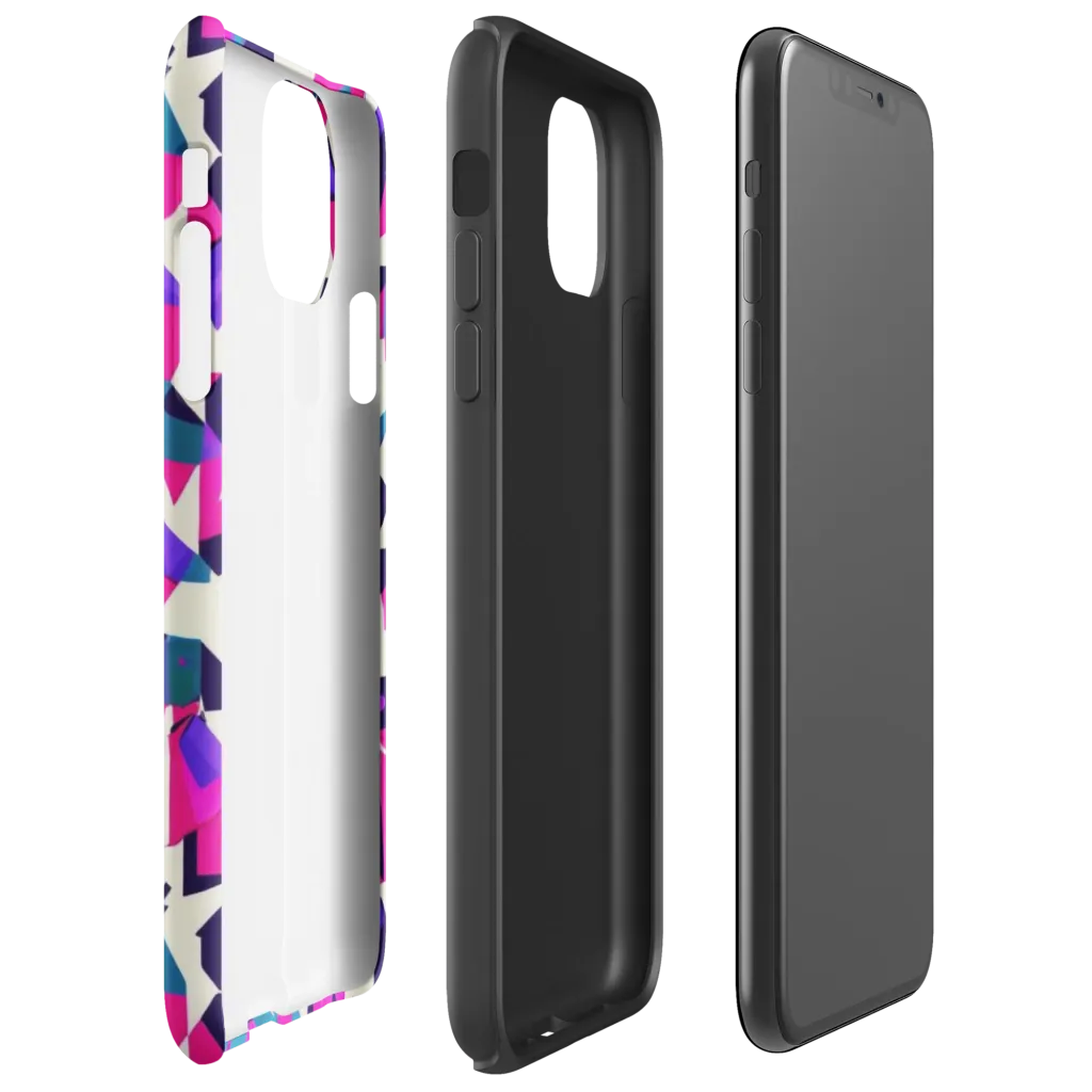 Ultraviolet Confetti on Tough Case for iPhone® — Right