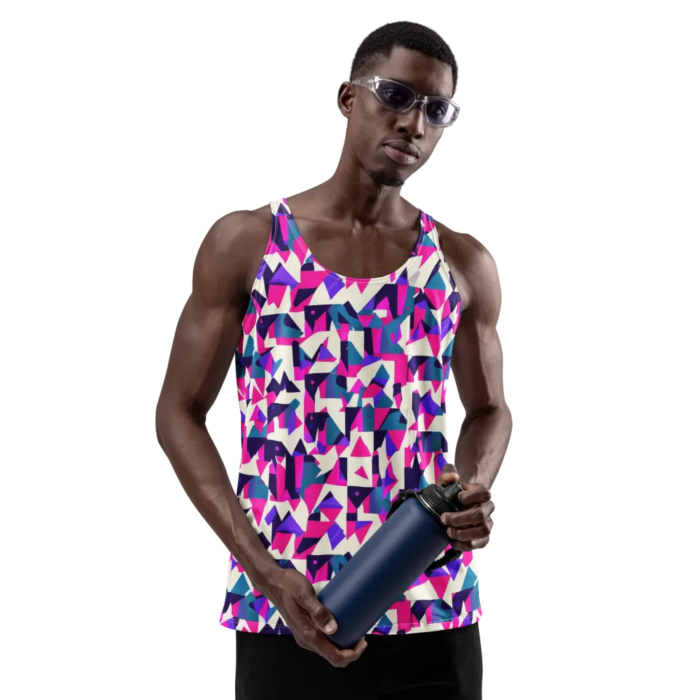 Ultraviolet Confetti on Men's Tank Top — Front