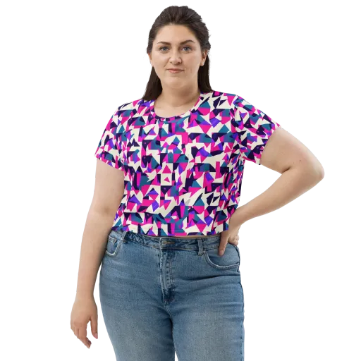 Ultraviolet Confetti on a Crop Tee