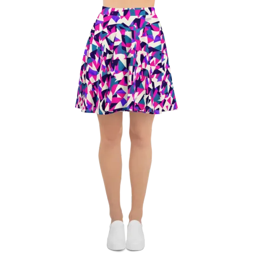 Ultraviolet Confetti on a Skater Skirt
