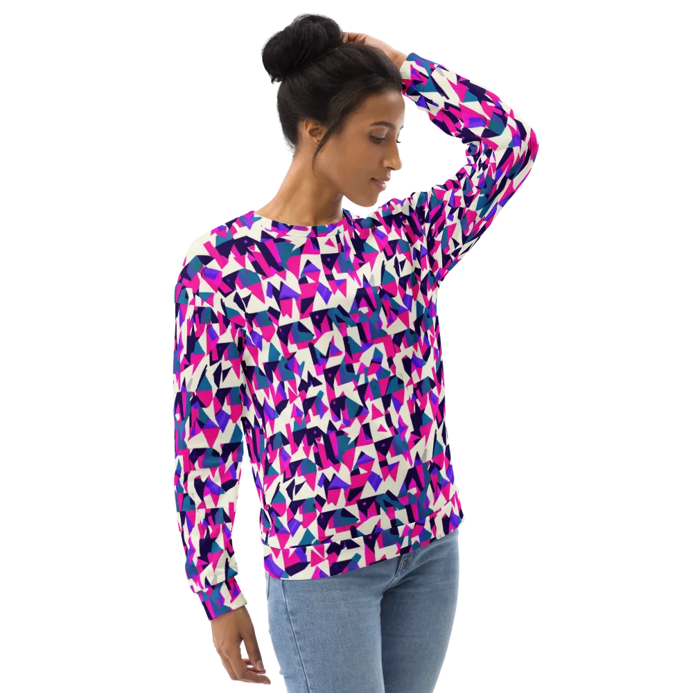 Ultraviolet Confetti on Sweatshirt — Right Front