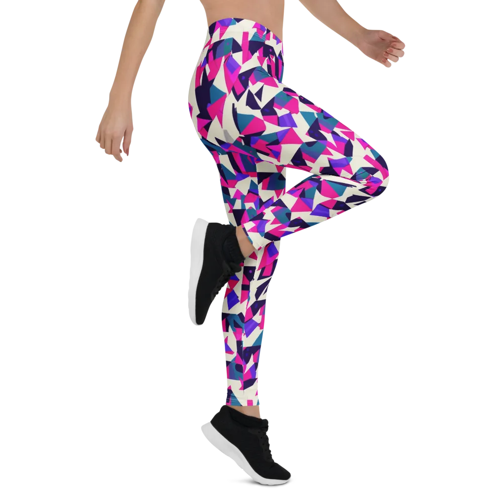 Ultraviolet Confetti on Leggings — Right