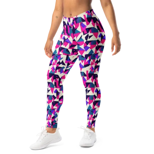 Ultraviolet Confetti on a Leggings