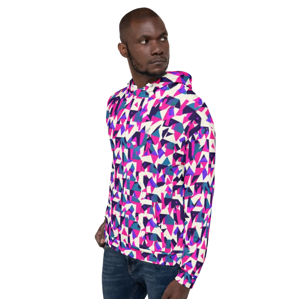 Ultraviolet Confetti on Hoodie — Left