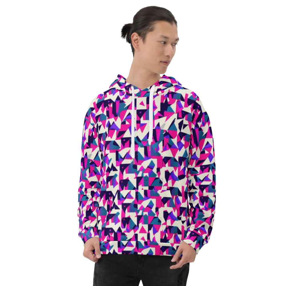 Ultraviolet Confetti on Hoodie — Front