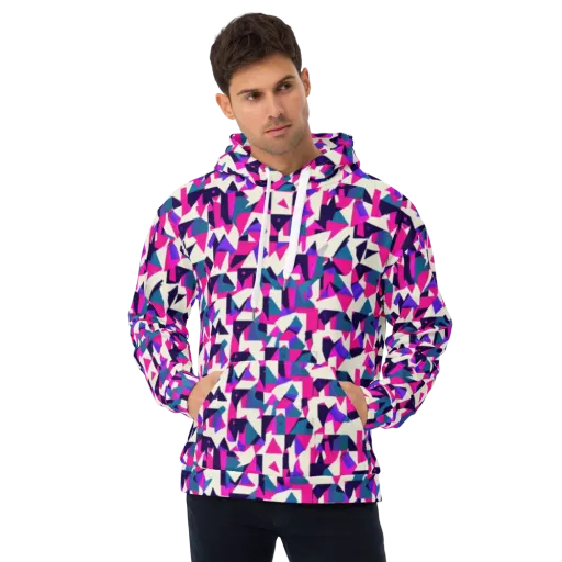Ultraviolet Confetti on a Hoodie