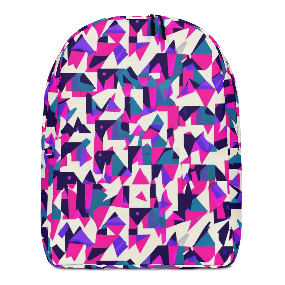 Ultraviolet Confetti on Minimalist Backpack — Front