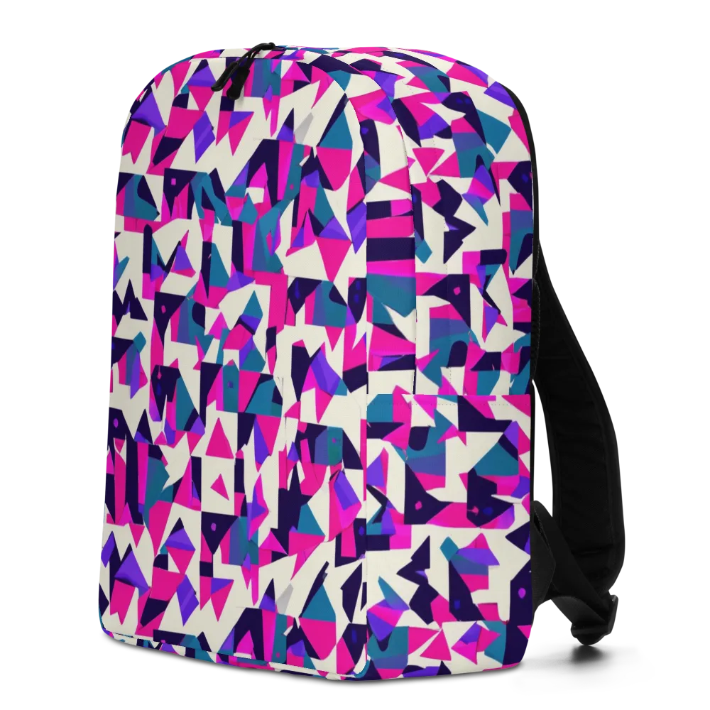 Ultraviolet Confetti on Minimalist Backpack — Left