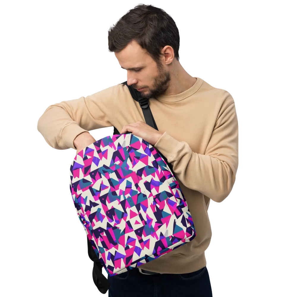 Ultraviolet Confetti on Minimalist Backpack — Front