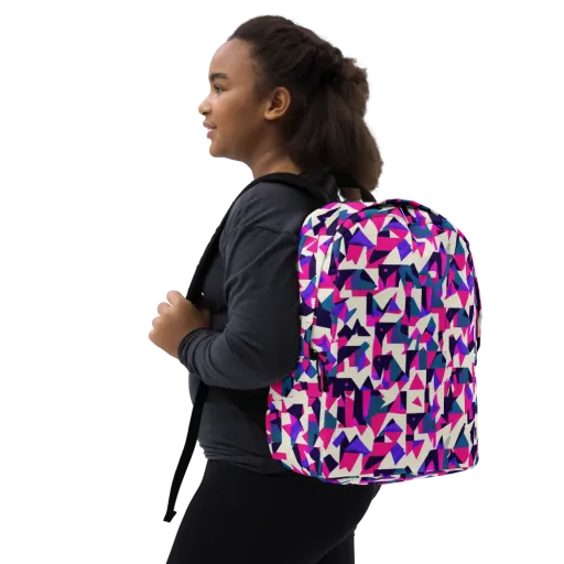 Ultraviolet Confetti on a Minimalist Backpack