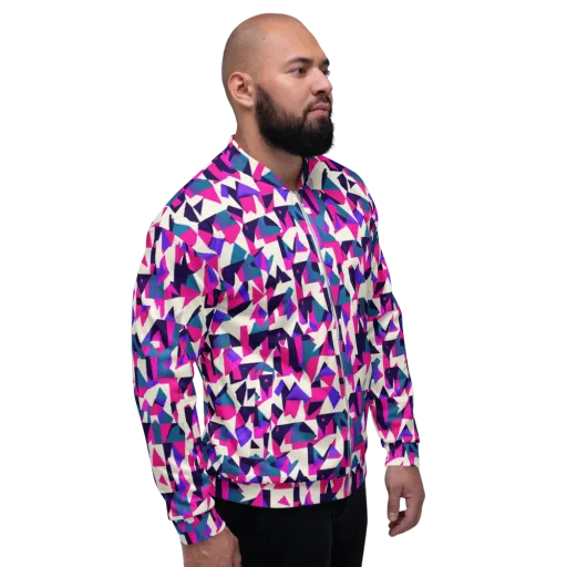 Ultraviolet Confetti on a Bomber Jacket
