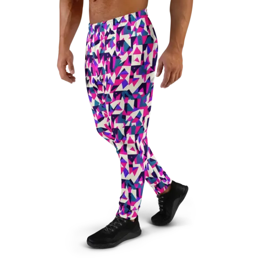 Ultraviolet Confetti on a Men's Joggers