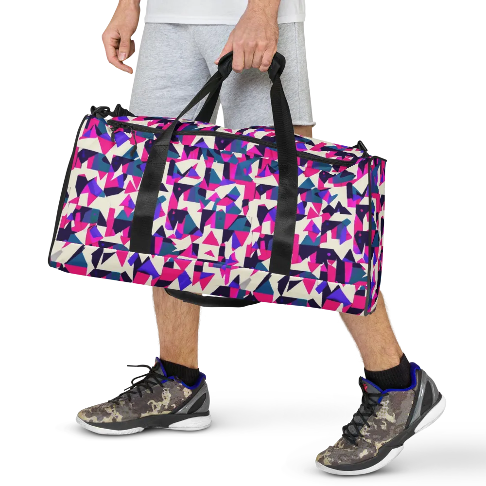 Ultraviolet Confetti on Duffle Bag — Front