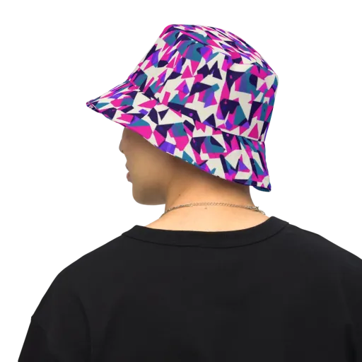 Ultraviolet Confetti on a Reversible Bucket Hat
