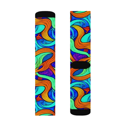 Limefire Waves on a Socks