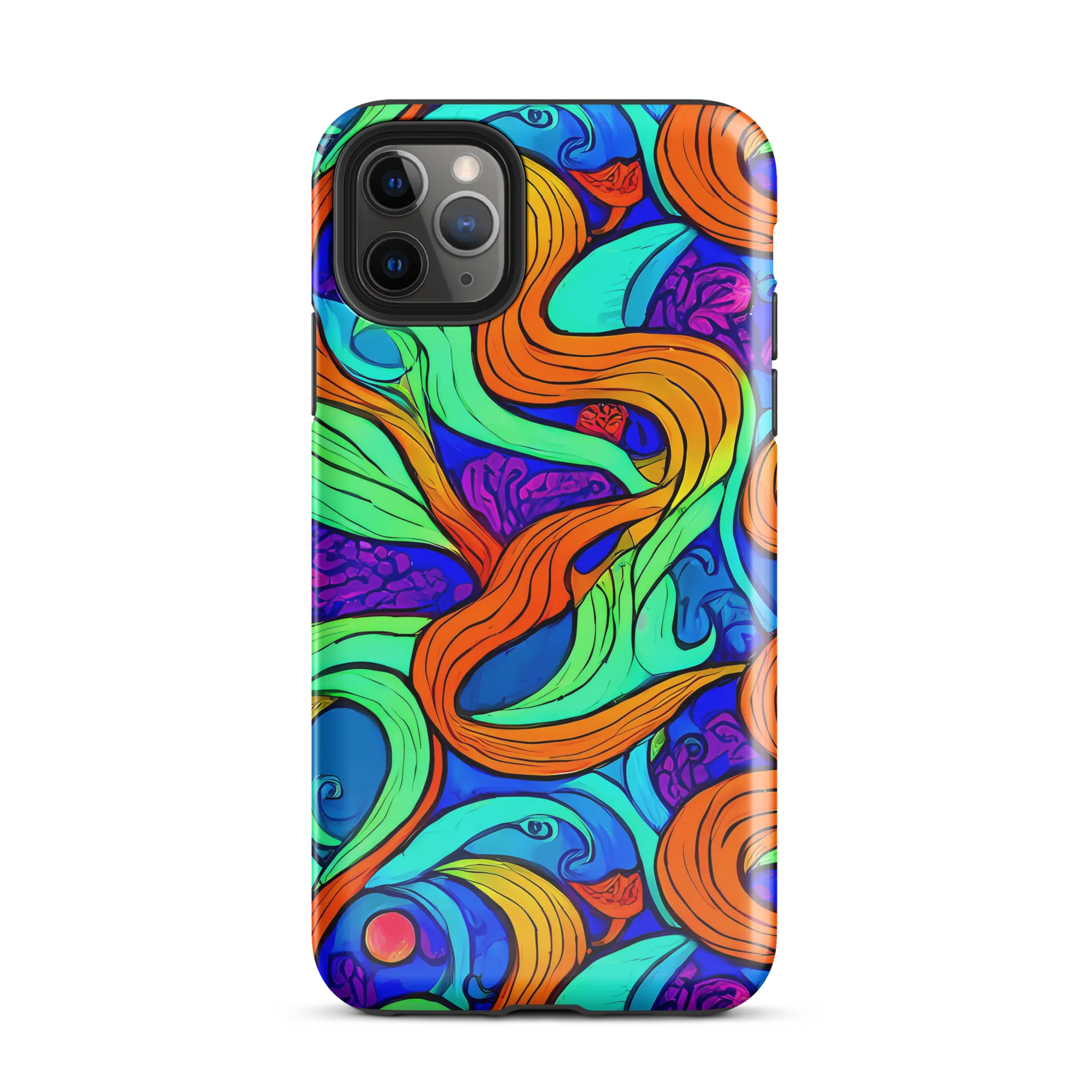 Limefire Waves on Tough Case for iPhone® — Front