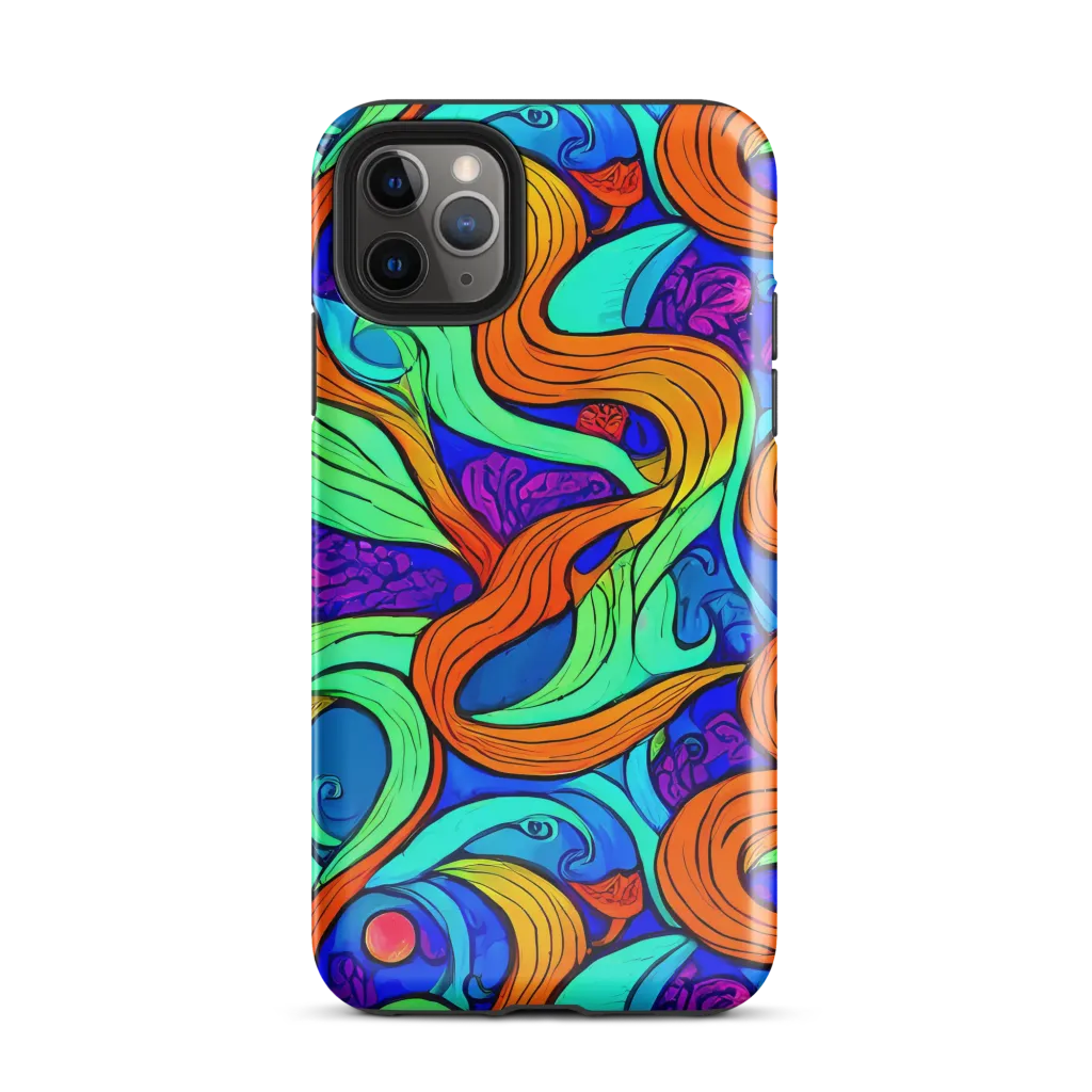 Limefire Waves on Tough Case for iPhone® — Front