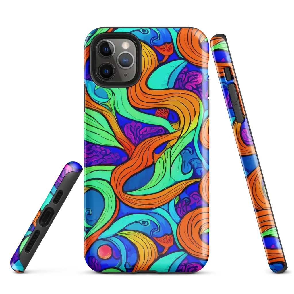 Limefire Waves on Tough Case for iPhone® — Front