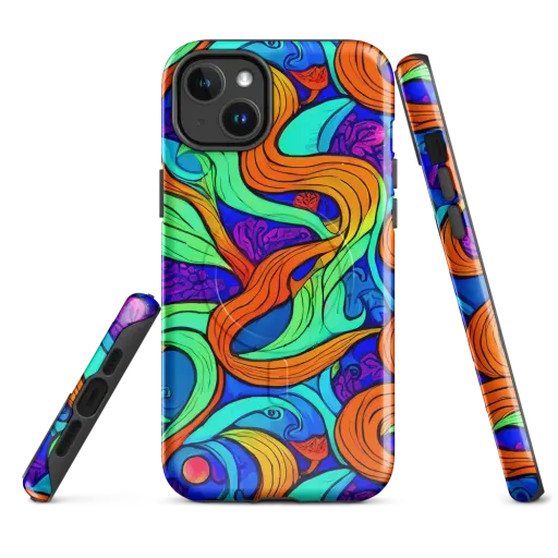Limefire Waves on a MagSafe Tough Case for iPhone®