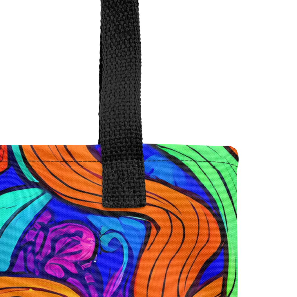 Limefire Waves on Tote Bag — Product details
