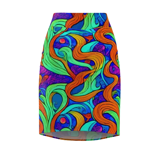 Limefire Waves on a Pencil Skirt
