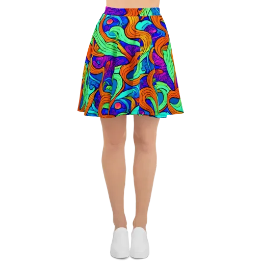 Limefire Waves on a Skater Skirt