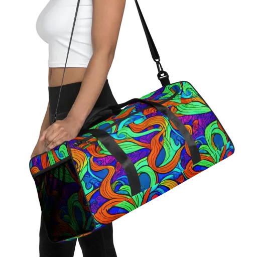 Limefire Waves on a Duffle Bag