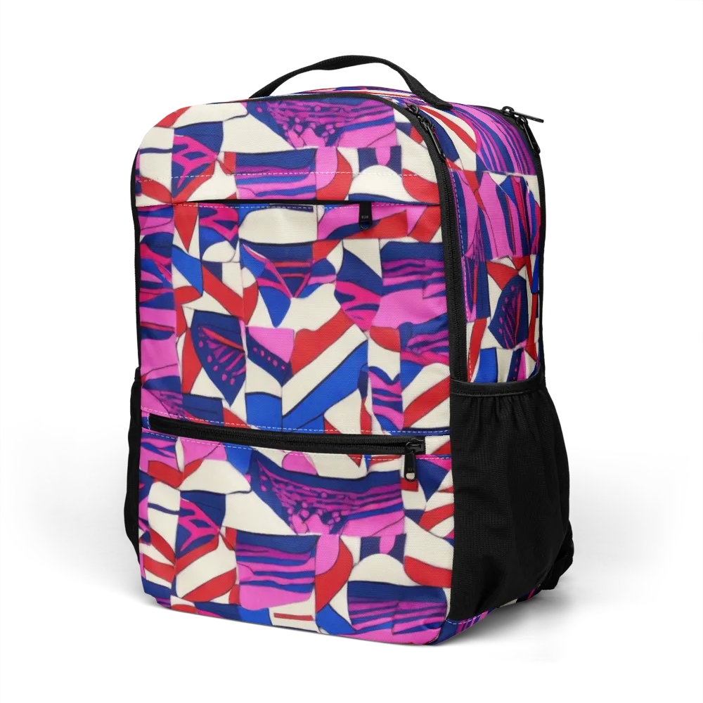 Neon Cabana on Utility Backpack — Left Front
