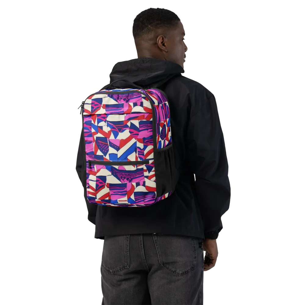 Neon Cabana on Utility Backpack — Back