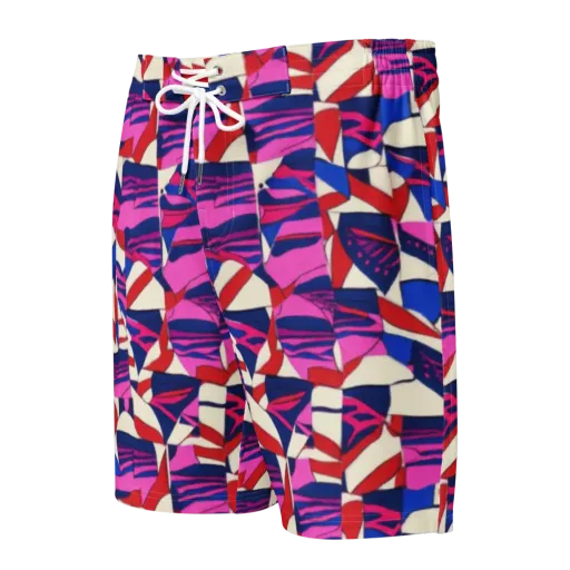 Neon Cabana on a Men's Board Shorts