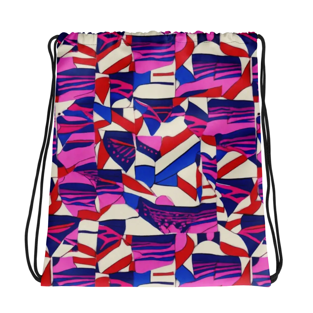 Neon Cabana on Drawstring Bag — Photo