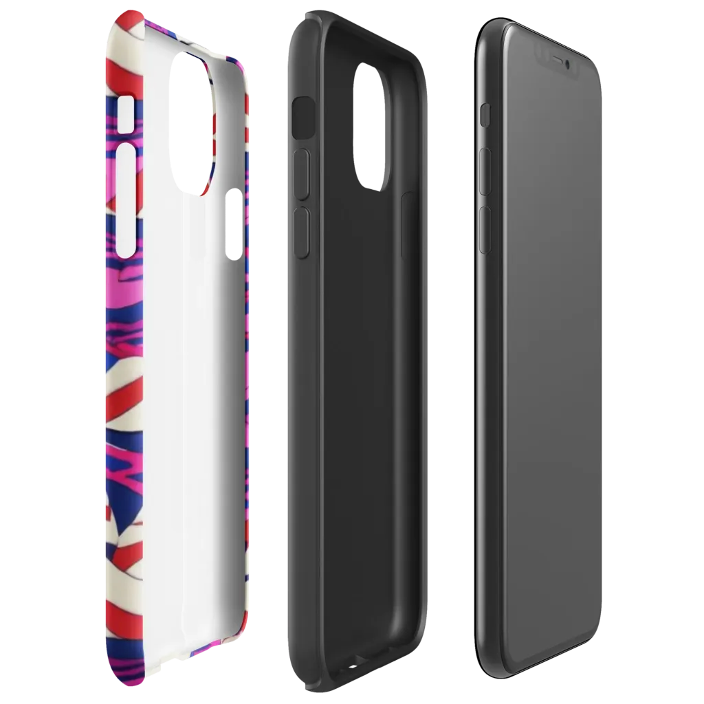 Neon Cabana on Tough Case for iPhone® — Right